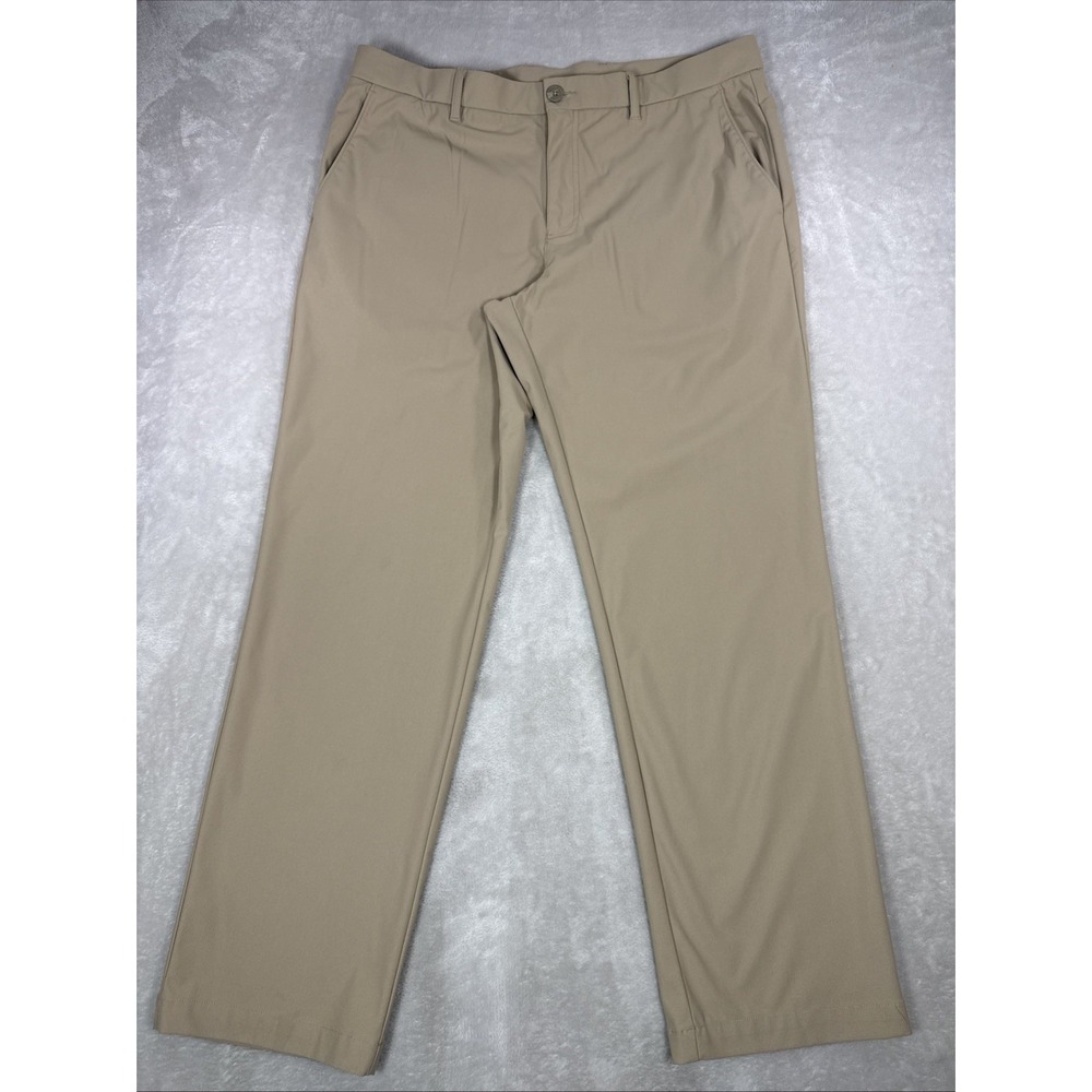 Callaway Pants Mens 38x32 Beige Straight Leg Opti Dri Performance Tech Golf